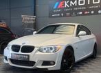 BMW serie 3 Pack M année 2012 2ltdi 184 cv 219000, Euro 5, Zwart, Wit, Leder