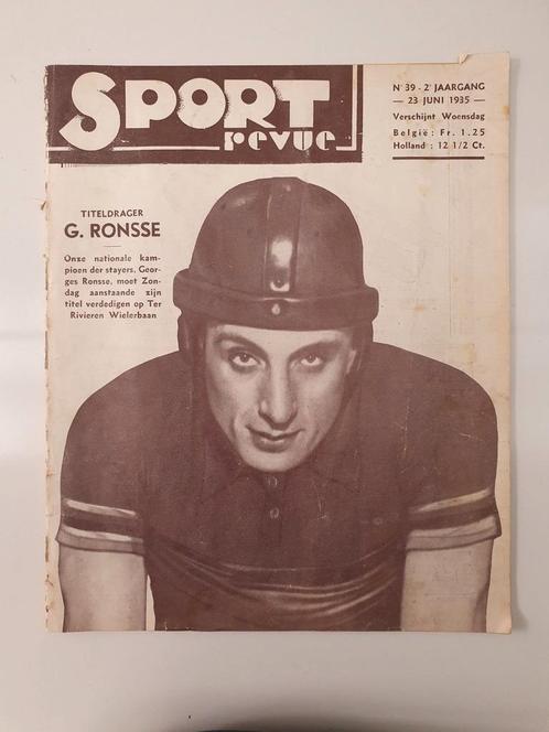 Sport Revue nr39 23 juni 1935, Verzamelen, Sportartikelen en Voetbal, Zo goed als nieuw, Ophalen of Verzenden