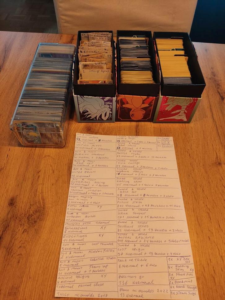 Partij bulk met reverse/holo's, Hobby en Vrije tijd, Verzamelkaartspellen | Pokémon, Zo goed als nieuw, Ophalen of Verzenden