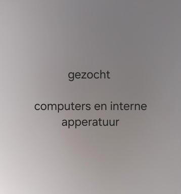 GEZOCHT computer onderdeelen of klijne komputers, Enlèvement