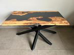 Design salon tafel van olijfhout, Huis en Inrichting, Minder dan 50 cm, Design / Industrieel, 50 tot 100 cm, Verzenden