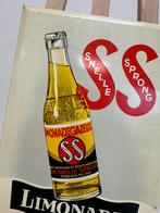 SS Limonade oud reclamebordje, Verzamelen, Reclamebord, Gebruikt, Ophalen of Verzenden