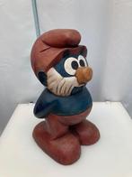 Vintage Smurfen Smurf hout, Ophalen, Gebruikt, Grote Smurf, Overige typen