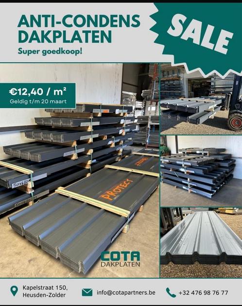 Anticondens dakplaten nu grote actie  12.40€ m2 Exc btw, Doe-het-zelf en Bouw, Platen en Panelen, Overige materialen, 50 tot 100 mm