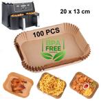 100 stuks Perkamentpapier voor airfryer 20x13cm Ninja dual, Nieuw, Ophalen of Verzenden, Airfryer