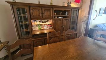 Eiken eetkamer compleet beschikbaar voor biedingen