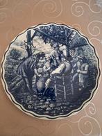 Blauw delfts bord, Antiek en Kunst, Ophalen