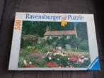 Ravensburger 500 stuks - Tuin cottage, Norfolk, Ophalen of Verzenden, 500 t/m 1500 stukjes, Gebruikt, Legpuzzel
