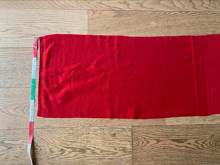 Lap rode fleece, Hobby en Vrije tijd, Stoffen en Lappen, Nieuw, 120 cm of meer, 30 tot 200 cm, Rood, Ophalen of Verzenden