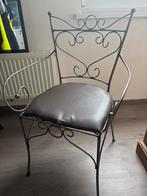 2 ijzeren stoelen en tafel, Antiek en Kunst, Ophalen
