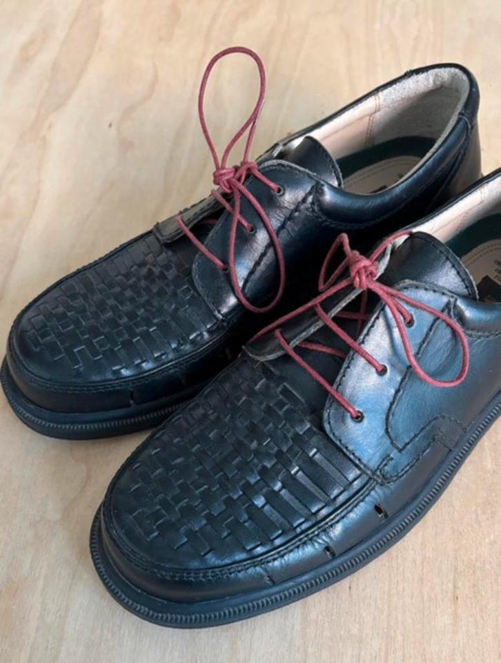 Zwarte vintage veterschoenen, loafers, mocassins, maat 44, Kleding | Heren, Schoenen, Loafers, Zwart, Ophalen of Verzenden