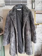 Damesmantel astrakan vintage, Ophalen, Maat 42/44 (L), Astrakan, Grijs