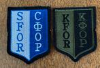 SFOR - KFOR patches, Verzenden, Landmacht, Embleem of Badge
