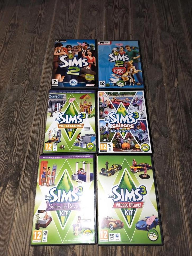 Lot de jeux pc les sims, Games en Spelcomputers, Games | Pc, Gebruikt, Ophalen of Verzenden