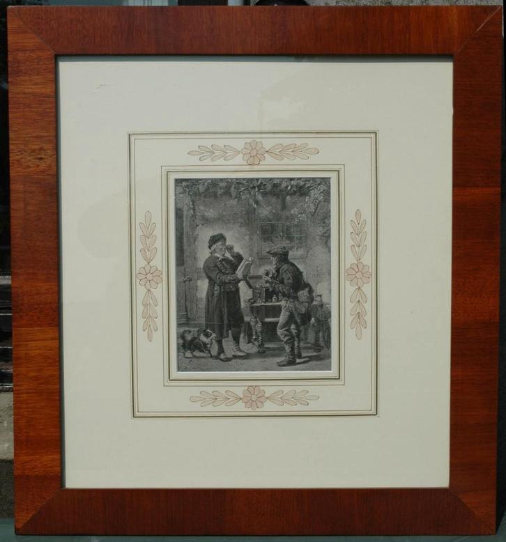 Gravure du XIXème siècle "Le Marchand de lunettes", Antiquités & Art, Art | Eaux-fortes & Gravures, Enlèvement