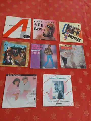 lot de 8 45 tours en Anglais: Michael Jackson, Modern Talkin, Enlèvement ou Envoi, Utilisé, CD ou Disque