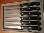6 roestvrijstalen steakmessen, Huis en Inrichting, Ophalen of Verzenden