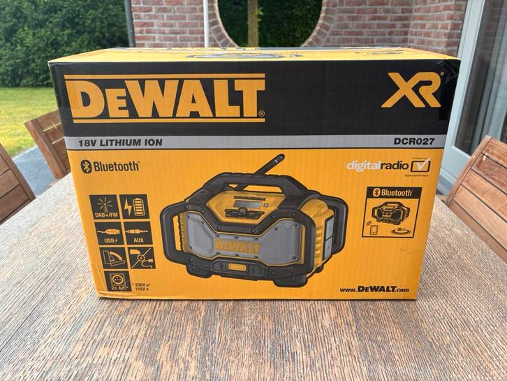 Bouwradio - DeWalt DCR027 XR DAB+ Radio lader, Audio, Tv en Foto, Radio's, Nieuw, Bouwradio, Ophalen
