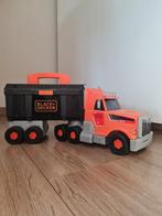 Smoby black Decker vrachtwagen., Kinderen en Baby's, Speelgoed |Speelgoedvoertuigen, Ophalen, Zo goed als nieuw