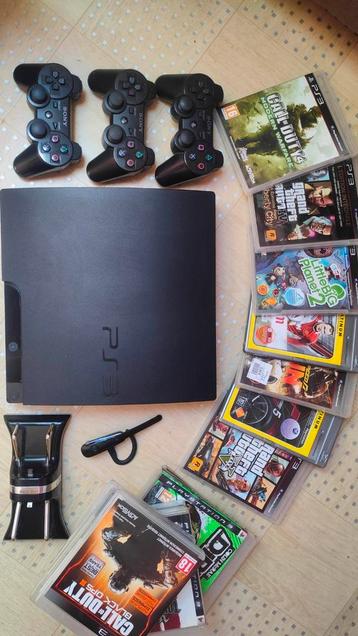 PS 3 slim avec 16 jeux, Enlèvement ou Envoi, Comme neuf, Slim