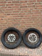 17 inch velgen set Derbi senda xtreme Zwart 12 mm as, Ophalen of Verzenden