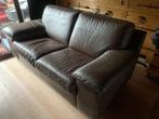 Leren zetel, Huis en Inrichting, Zetels | Zetels, Ophalen, Gebruikt, 150 tot 200 cm, Tweepersoons