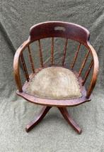 antieke eiken bureaustoel van Heywood-Wakefield Co ca. 1900, Antiek en Kunst, Antiek | Meubels | Stoelen en Sofa's, Ophalen