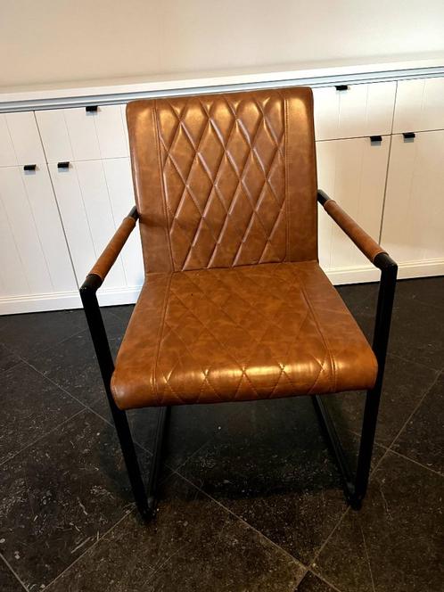 Mooie cognac-kleurige bureaustoelen, Huis en Inrichting, Bureaustoelen, Zo goed als nieuw, Bureaustoel, Bruin, Ophalen