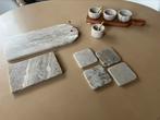 Set serveerschalen marmer, Ophalen