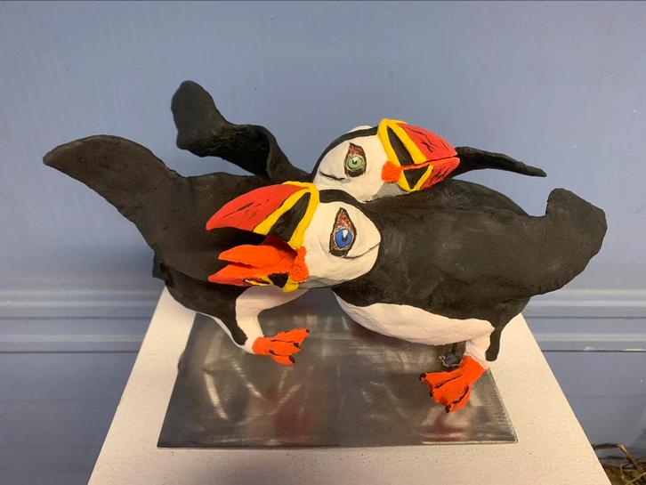 Couple de macareux, Antiquités & Art, Antiquités | Céramique & Poterie, Enlèvement