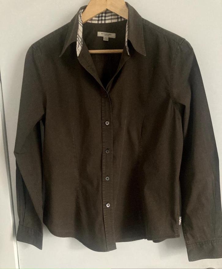 Hemd Burberry, Kleding | Dames, Blouses en Tunieken, Gedragen, Maat 38/40 (M), Bruin, Ophalen