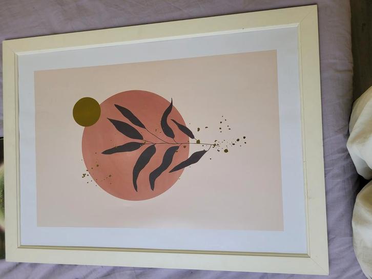 litho bloem, Antiek en Kunst, Kunst | Litho's en Zeefdrukken, Ophalen of Verzenden