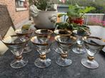 Vintage martini glazen - 8 stuks, Ophalen, Zo goed als nieuw
