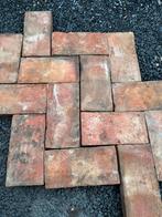 Antieke handgemaakte rechthoekige terracotta terras tegels, Tuin en Terras, Ophalen, Zo goed als nieuw