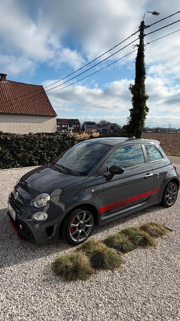 Fiat Abarth 595 in Grigio Pista, Auto's, Abarth, Particulier, ABS, Airbags, Airconditioning, Bluetooth, Elektrische ramen, Isofix