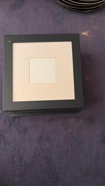 9 zwarte kadertjes voor foto beschikbaar voor biedingen