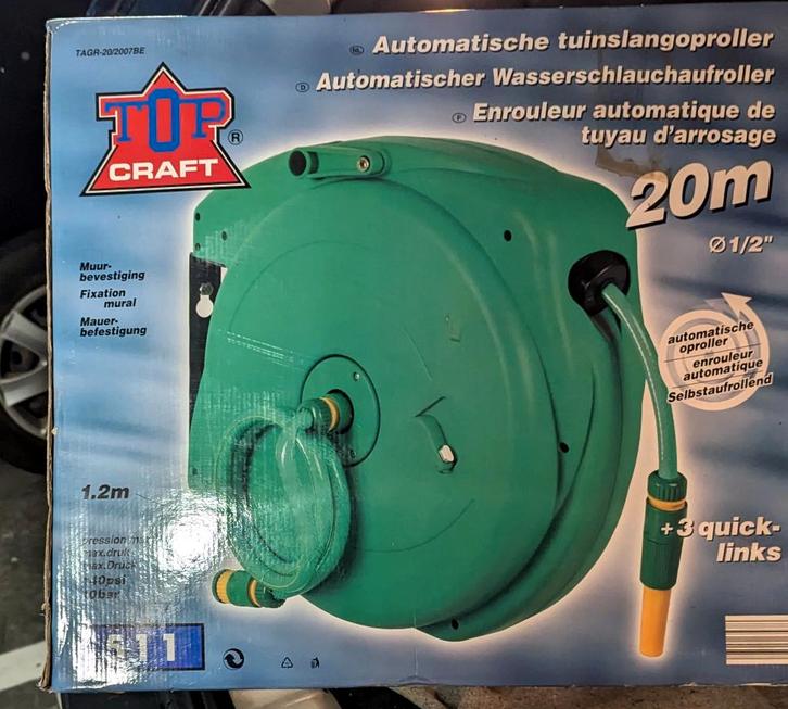 TUINSLANG IN ROLHOUDER, Tuin en Terras, Tuinslangen, Tuinslang, Ophalen