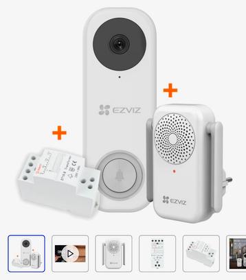 NIEUW Ezviz DB1C Kit - Wifi Videodeurbelkit  beschikbaar voor biedingen