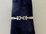 Stijve armband gesloten door 2 Ankh-kruisen - zilver 835, Ophalen of Verzenden, Gebruikt, Zilver, Zilver