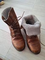 Timberlands met pels maat 40. Gedragen maar zeer goede staat, Kleding | Dames, Ophalen, Bruin, Wandelschoenen, Timberland