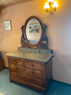 Elegante mahoniehouten kaptafel, Huis en Inrichting, Tafels | Kaptafels, Ophalen, Gebruikt, 100 tot 150 cm, Vintage