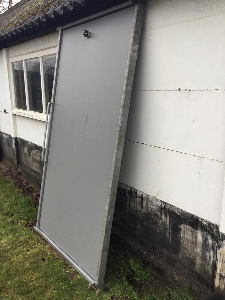 Buiten poort, Bricolage & Construction, Fenêtres & Moustiquaires, Comme neuf, Autres types, 200 à 215 cm, 100 à 120 cm, Synthétique