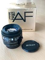 Autofocus Nikon standaardlens Nikkor AF 50 mm/1:1.4, Ophalen, Zo goed als nieuw, Standaardlens