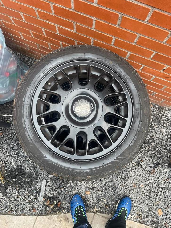 Bbs 4x100, Autos : Pièces & Accessoires, Pneus & Jantes, Jante(s), Pneus été, 15 pouces, 185 mm, Véhicule de tourisme, Utilisé