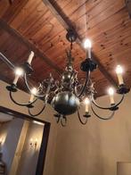 Lustre vintage 8 branches style château, Ophalen, Zo goed als nieuw, Metaal