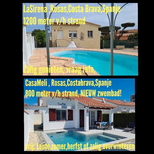 ROSES COSTA BRAVA SPANJE VAKANTIE VILLA MET PRIVE ZWEMBAD, Vacances, Maisons de vacances | Espagne, Costa Brava, 2 chambres, Propriétaire