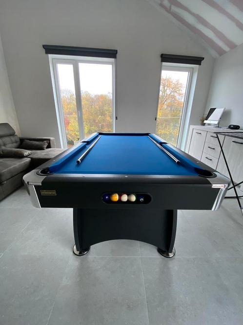 North gardone 7ft pooltafel blauw, Sports & Fitness, Billards & Billards américains, Comme neuf, Table de billard, Table de billard