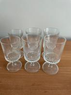 kristallen glazen 6 stuks, Verzamelen, Ophalen, Gebruikt, Overige typen
