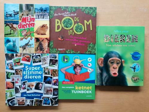 5 boeken over dieren, natuur, tuin, boom, bos, Boeken, Kinderboeken | Jeugd | 10 tot 12 jaar, Zo goed als nieuw, Ophalen of Verzenden