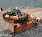 Barbecue uit cortenstaal, Tuin en Terras, Ophalen, Zo goed als nieuw